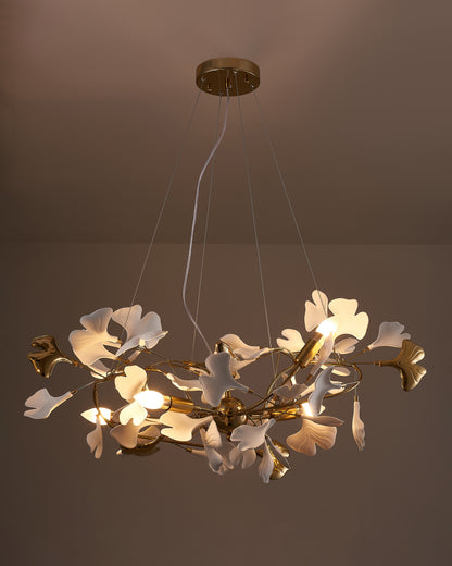 WOMO Ginkgo Ceramic Chandelier-WM2411