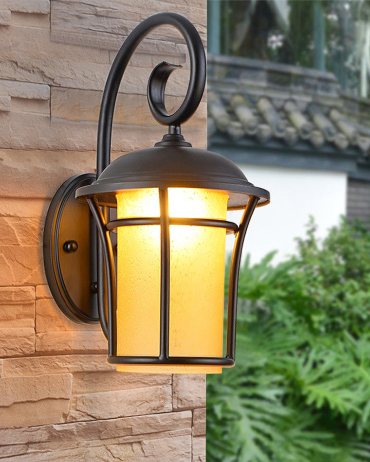 WOMO Nautical Black Outdoor Wall Light-WM9209