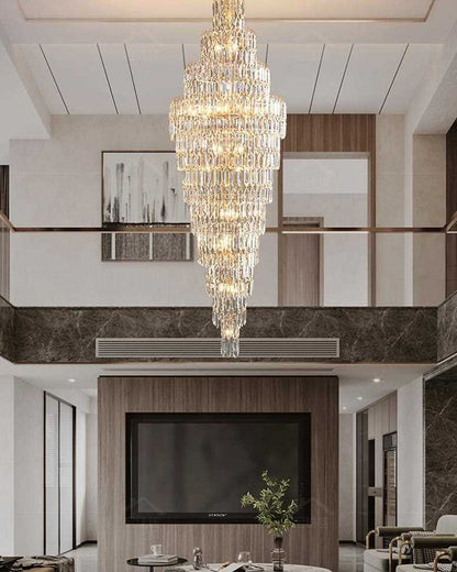 WOMO Tiered Tapers Crystal Chandelier-WM2382