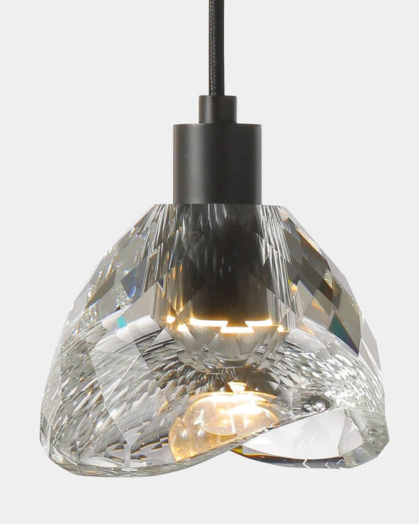 WOMO Small Black Crystal Pendant Light-WM2561