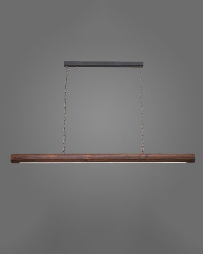 WOMO Walnut Linear Led Pendant Light-WM2521