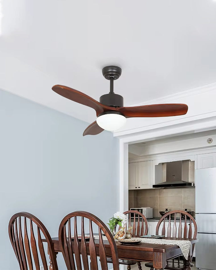 WOMO Mid Century Modern Ceiling Fan Lamp-WM5119