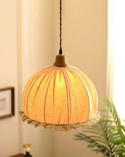 WOMO Dome Linen Pendant Light-WM2939