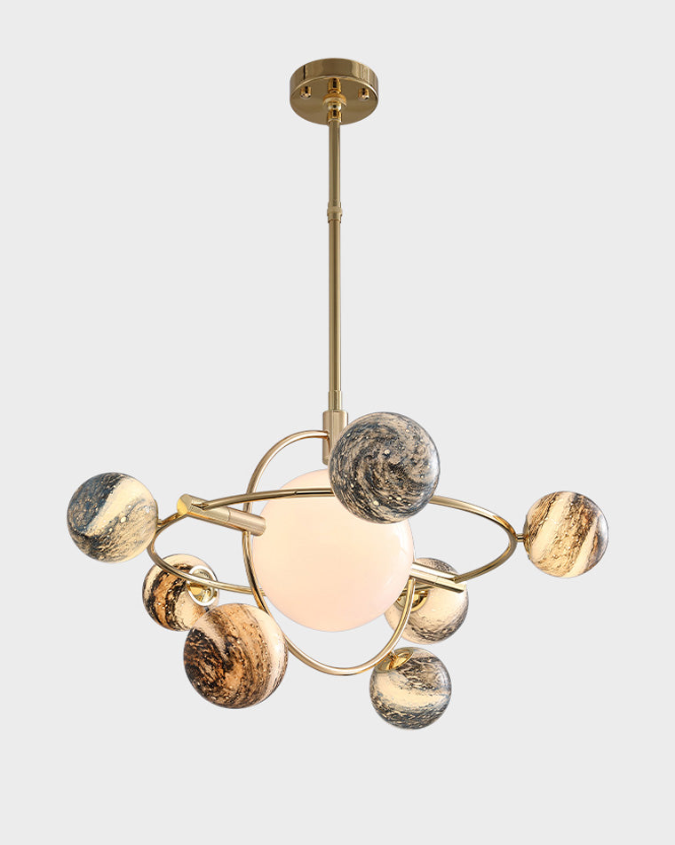 WOMO Planet Glass Chandelier-WM2385