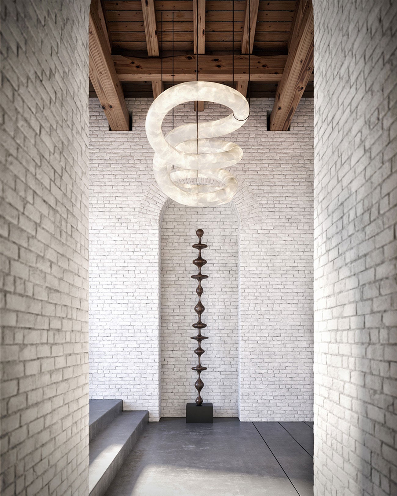 WOMO Infinity Massive Alabaster Chandelier-WM2884