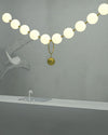 WOMO Pearl Brass Globe Dining Room Chandelier-WM2102b thumbnail