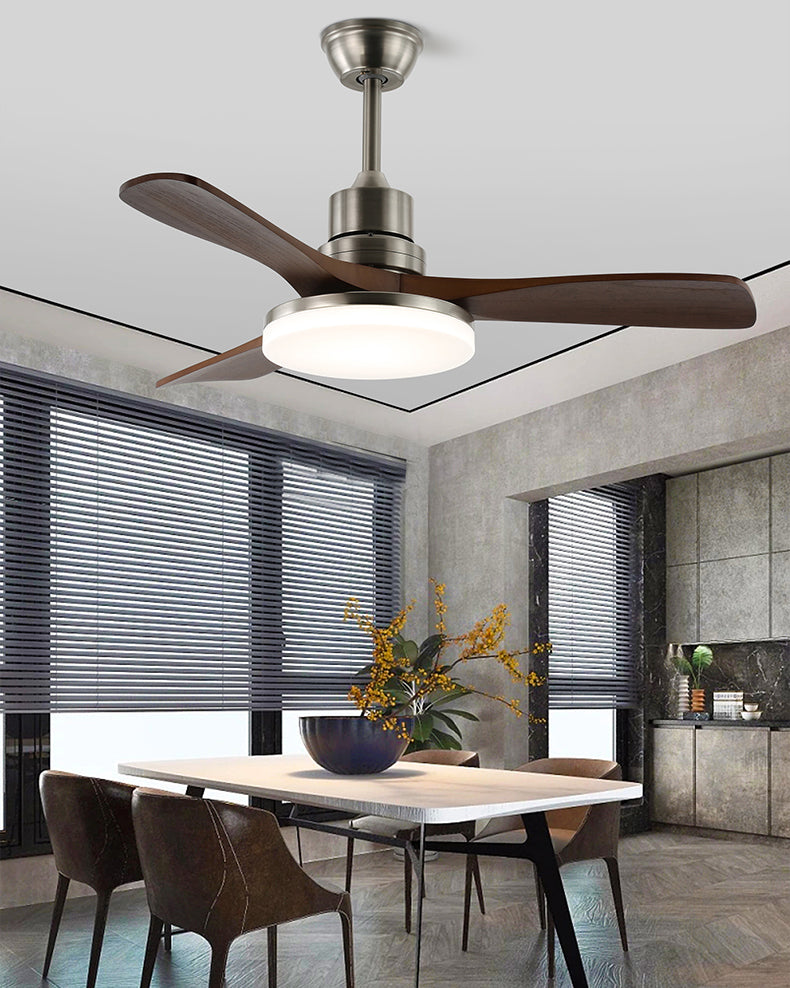 WOMO Mid Century Modern Ceiling Fan Lamp-WM5147