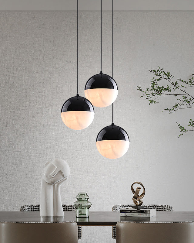 WOMO Alabaster Globe Pendant Light-WM2922