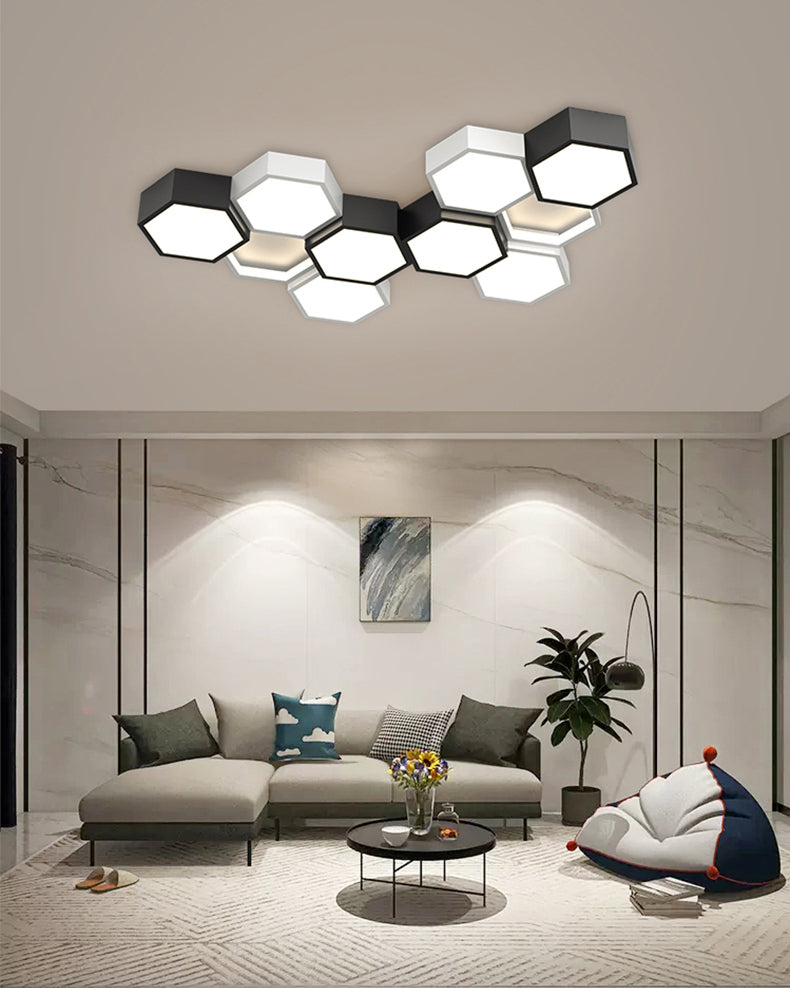 WOMO Honeycomb Flush Mount Ceiling Light-WM1127