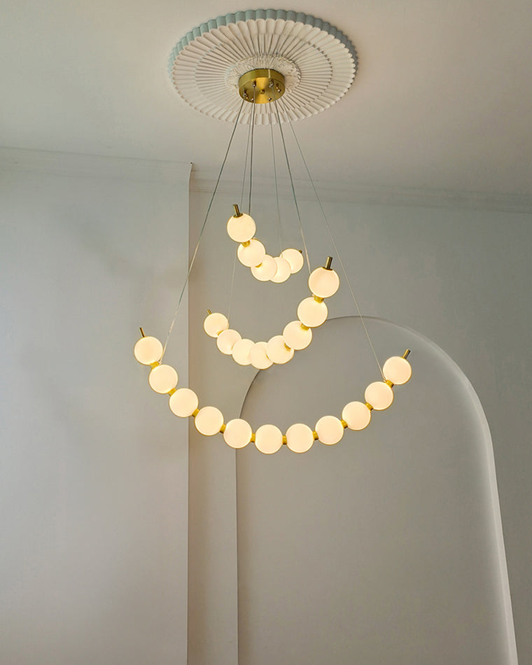 WOMO Pearl Arc Chandeliere-WM2808