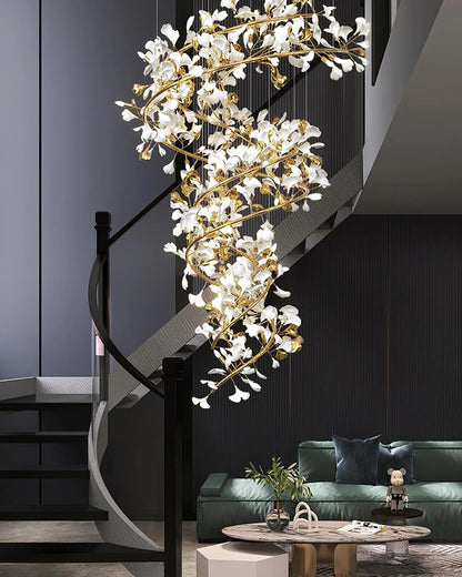 WOMO Gingko Spiral Chandelier-WM2423