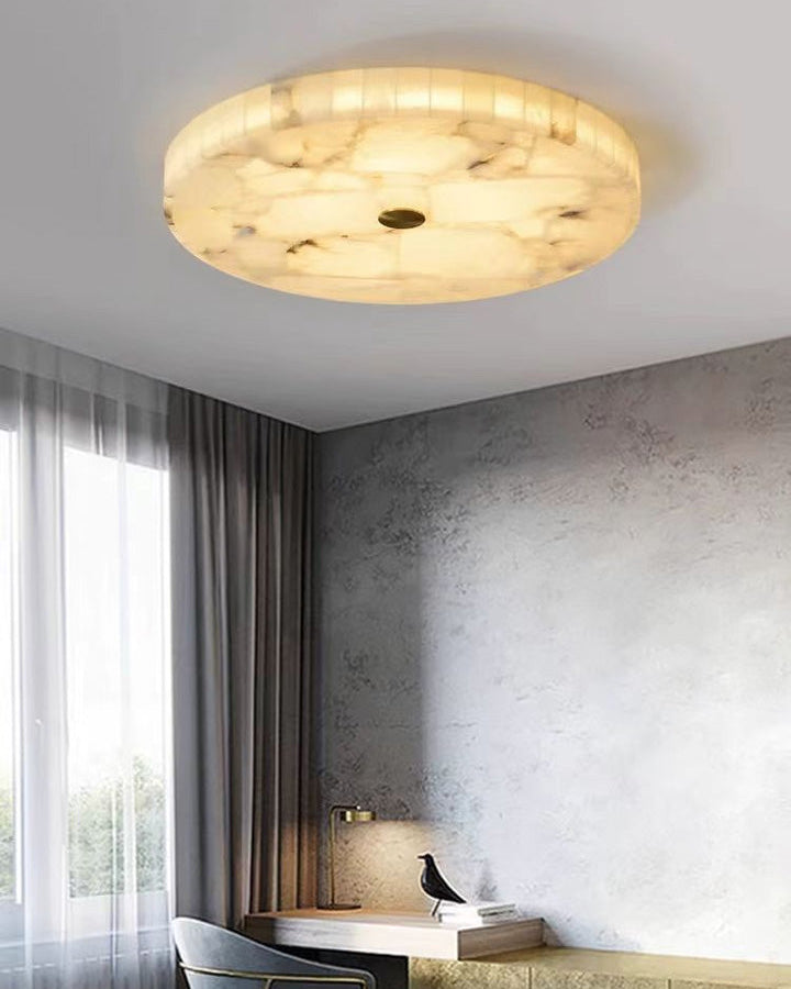 WOMO Round Alabaster Ceiling Light-WM1140