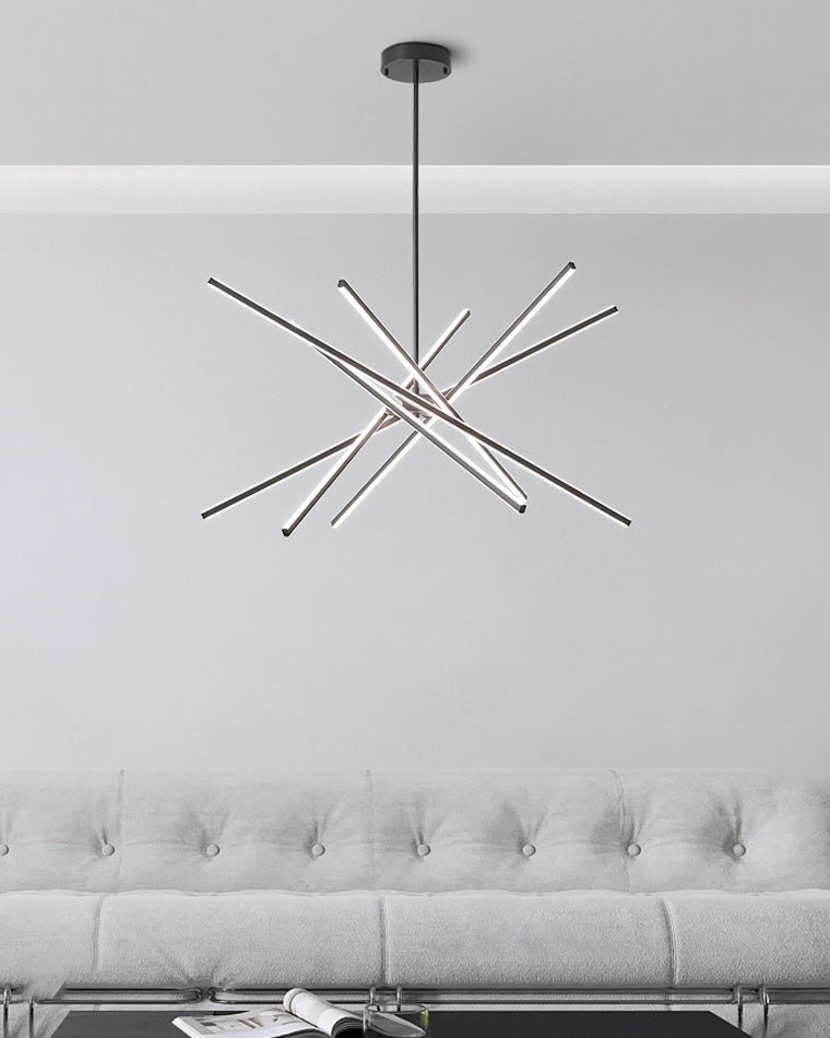 WOMO Brass Stick Led Chandelier-WM2330