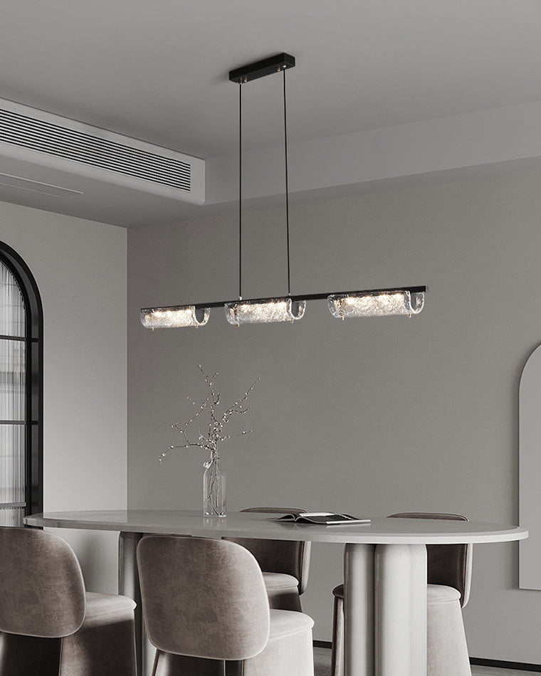 WOMO Black Linear Pendant Light-WM2331