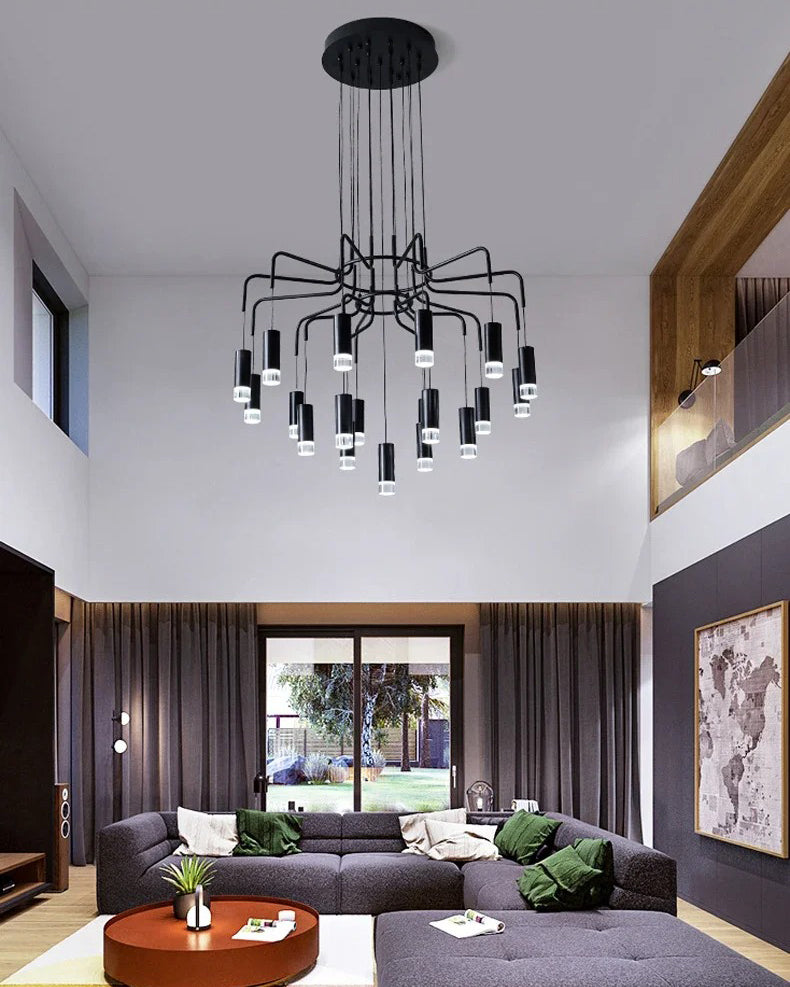 WOMO Black Drop Chandelier -WM2610