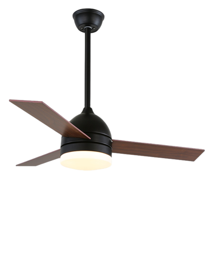 WOMO 42" 3 Wood Blade Ceiling Fan Lamp-WM5001