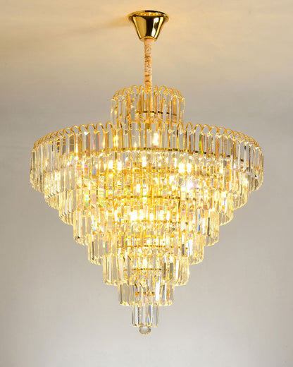 WOMO Large Cascading Crystal Chandelier-WM2917