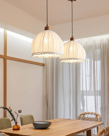 WOMO Dome Linen Pendant Light-WM2939