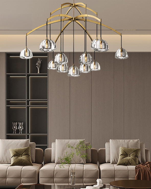 WOMO Multi Light Crystal Pendant Chandelier-WM2828