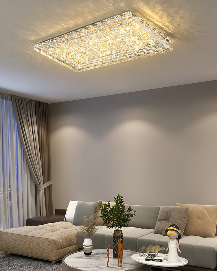 WOMO Square Crystal Ceiling Light-WM1141