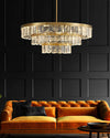 WOMO Tiered Gold Crystal Chandelier-WM2539 thumbnail