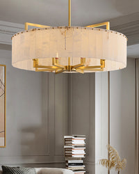 WOMO Round Alabaster Chandelier-WM2390a