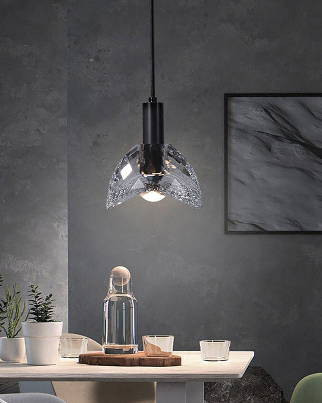 WOMO Small Black Crystal Pendant Light-WM2561