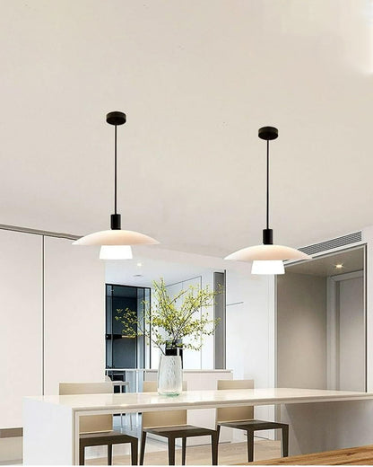 WOMO Milk Glass Shaded Pendant Light-WM2678