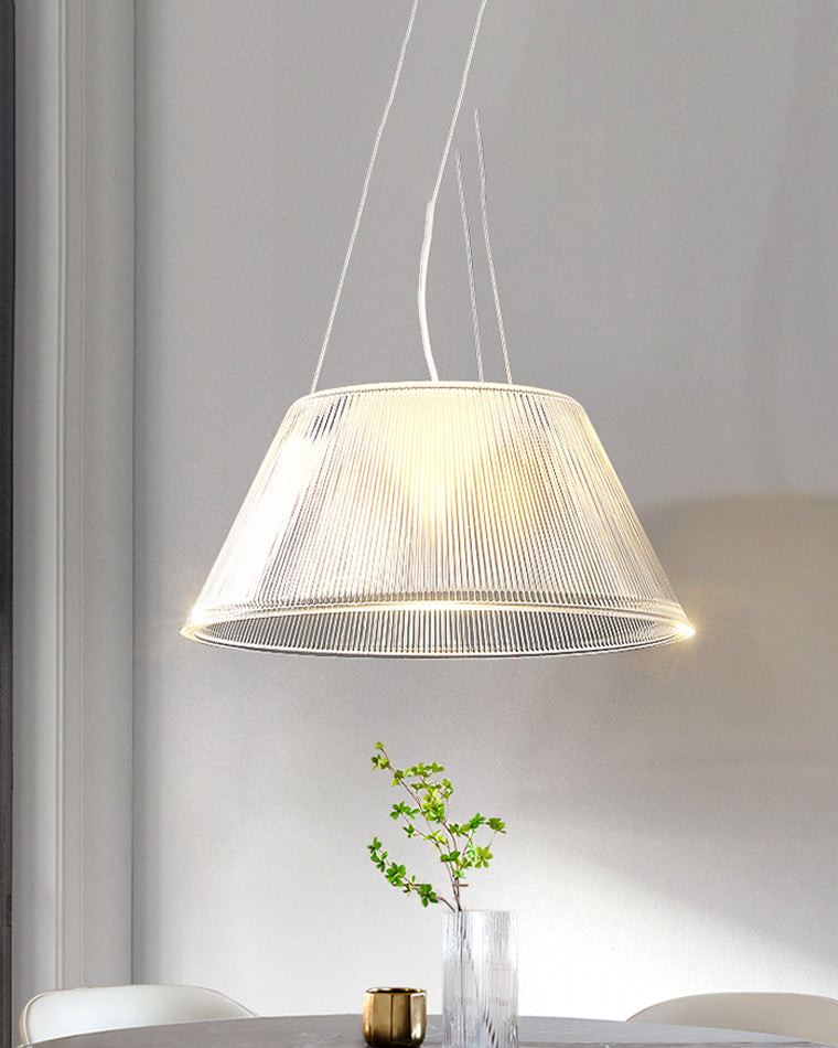 WOMO Conical Drum Glass Pendant Light-WM2788