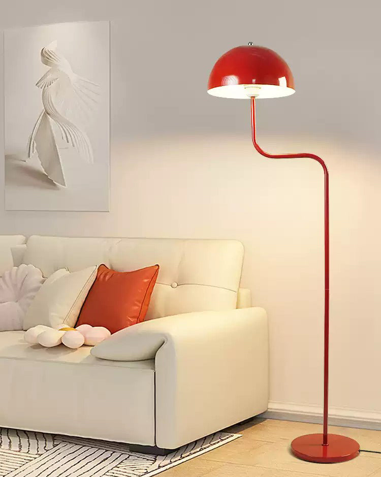 WOMO Dome Glass Telescoping Floor Lamp-WM7097