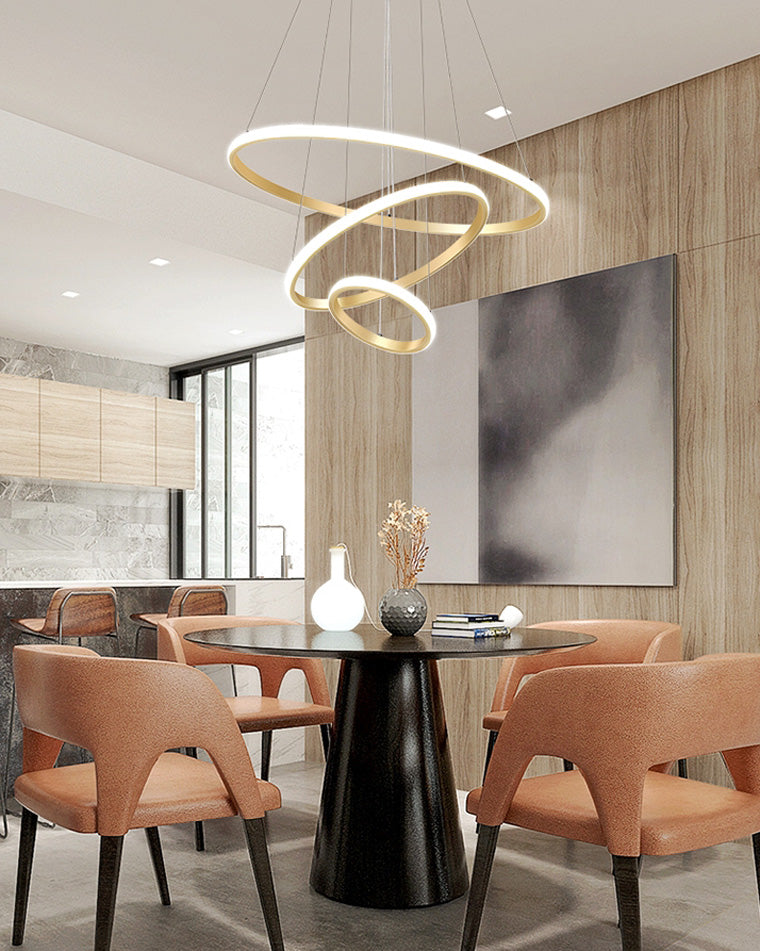 WOMO Tiered Circular Led Chandelier-WM2458