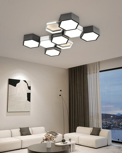 WOMO Honeycomb Flush Mount Ceiling Light-WM1127