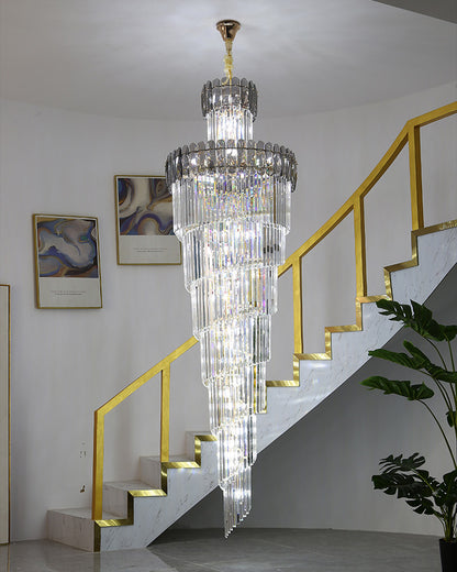 WOMO Cascading Crystal Chandelier-WM2387