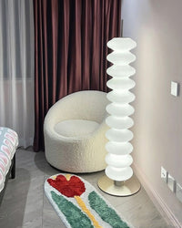 WOMO Stacked Glass Ball Floor Lamp-WM7127