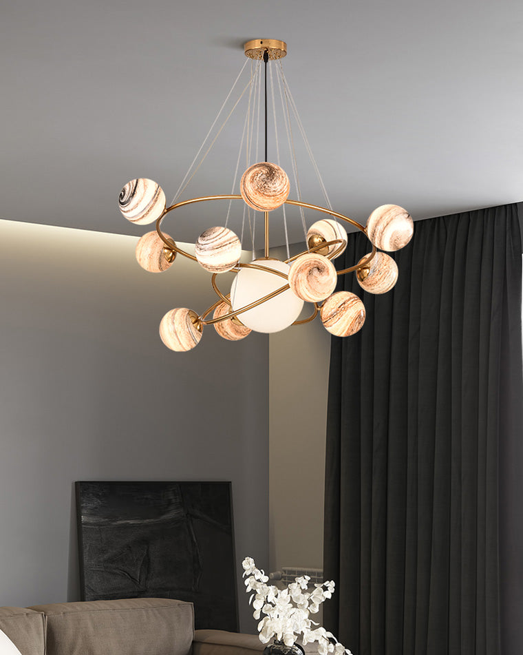 WOMO Planet Glass Chandelier-WM2385