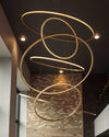 WOMO Large Tiered Ring Foyer Chandelier-WM2654 thumbnail