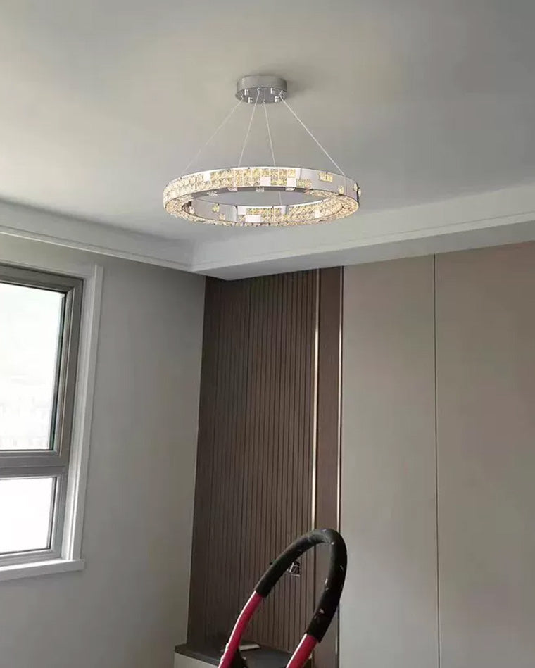 WOMO Tiered Circular Crystal Chandelier-WM2544