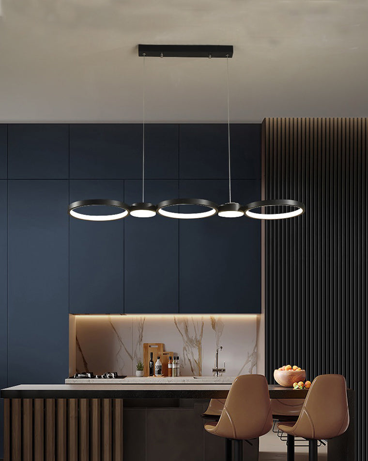 WOMO Multi Circle Linear Pendant Light-WM2765