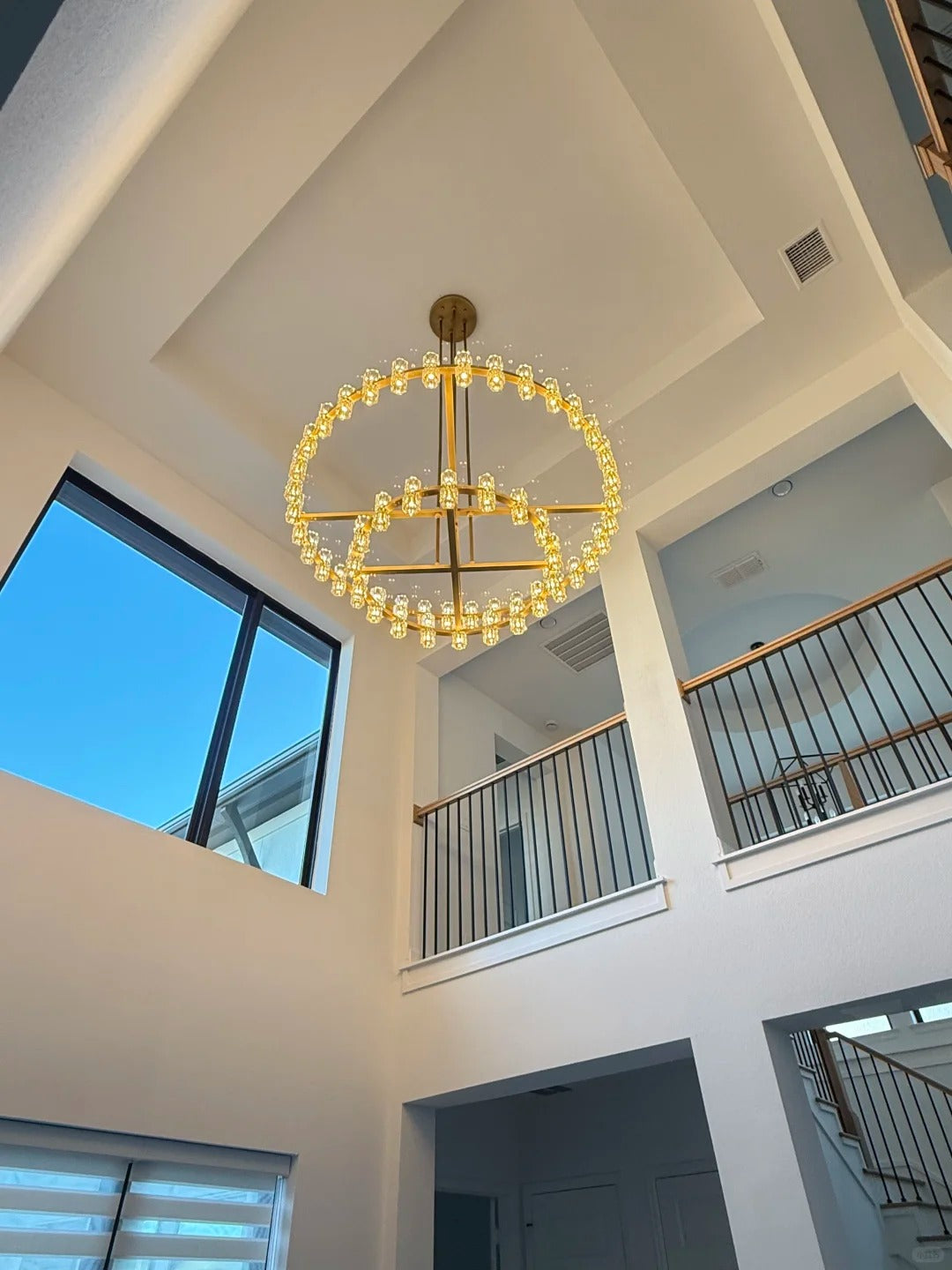 WOMO 60 Inch Hexagonal Crystal Tiered Chandelier – Arcachon