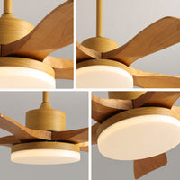WOMO Scandi Reversible Ceiling Fan With Dimmable Light By Remote-WM5002