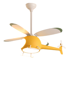 WOMO 36" Remote Airplane Ceiling Fan Lamp-WM5007