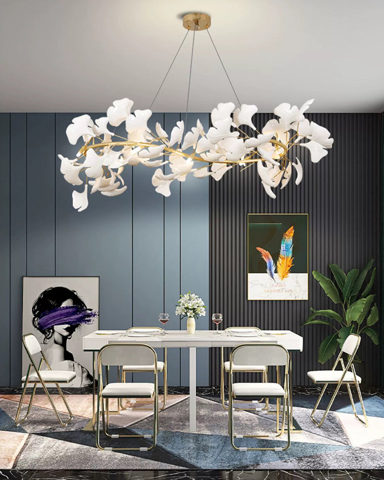 WOMO S-shaped Gingko Chandelier-WM2417