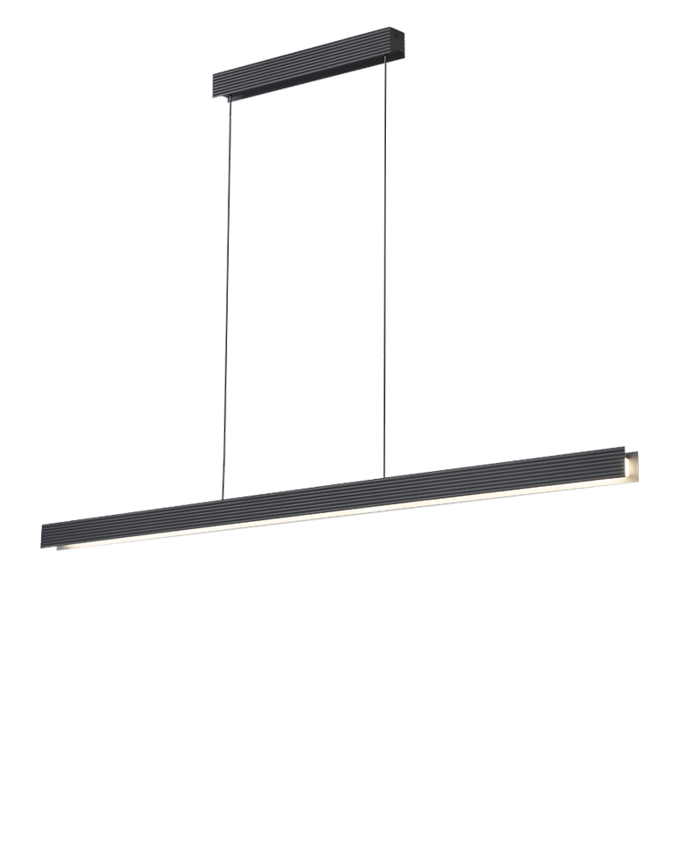 WOMO Contemporary Black Linear Led Pendant Light-WM2281