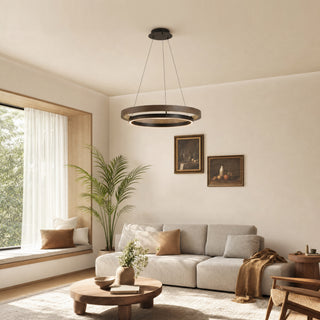 WOMO Circular Led Wood Chandelier-WM2492
