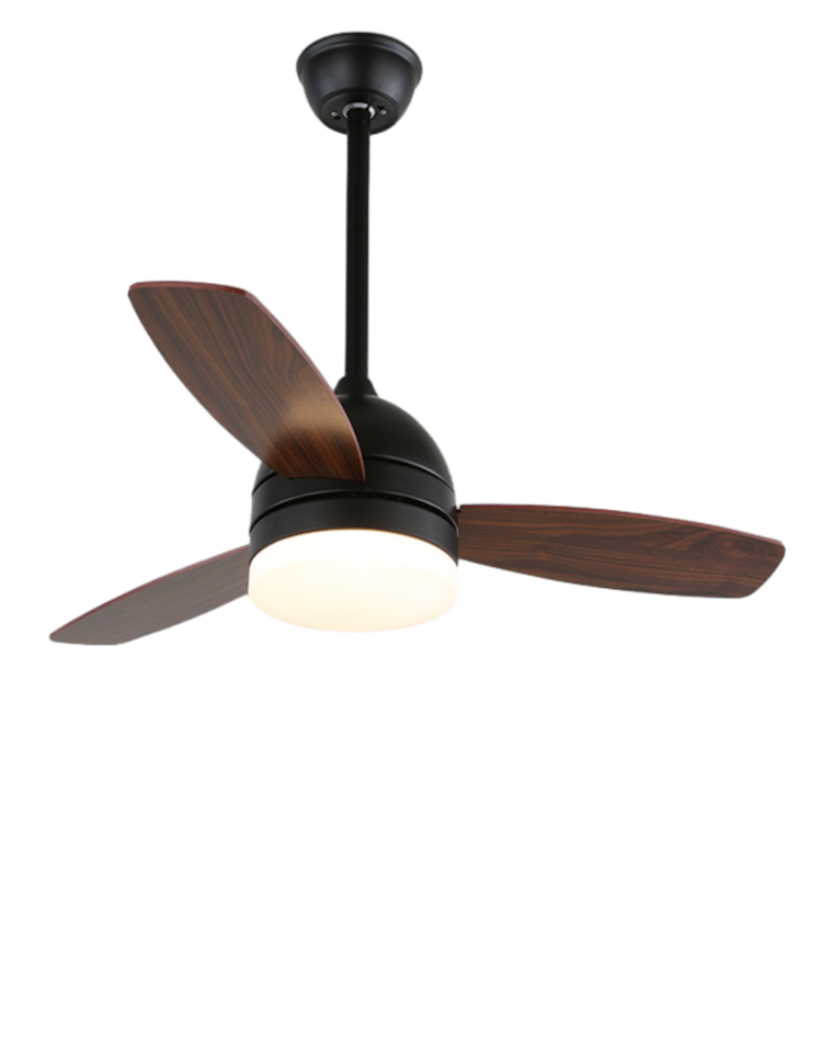 WOMO 42" 3 Wood Blade Ceiling Fan Lamp-WM5001