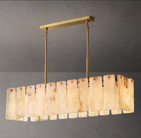 WOMO Alabaster Rectangular Chandelier - Calamette