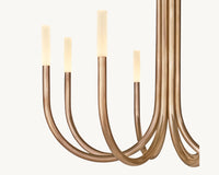 WOMO Candlestick Swoop Arm Chandelier - Rousseau