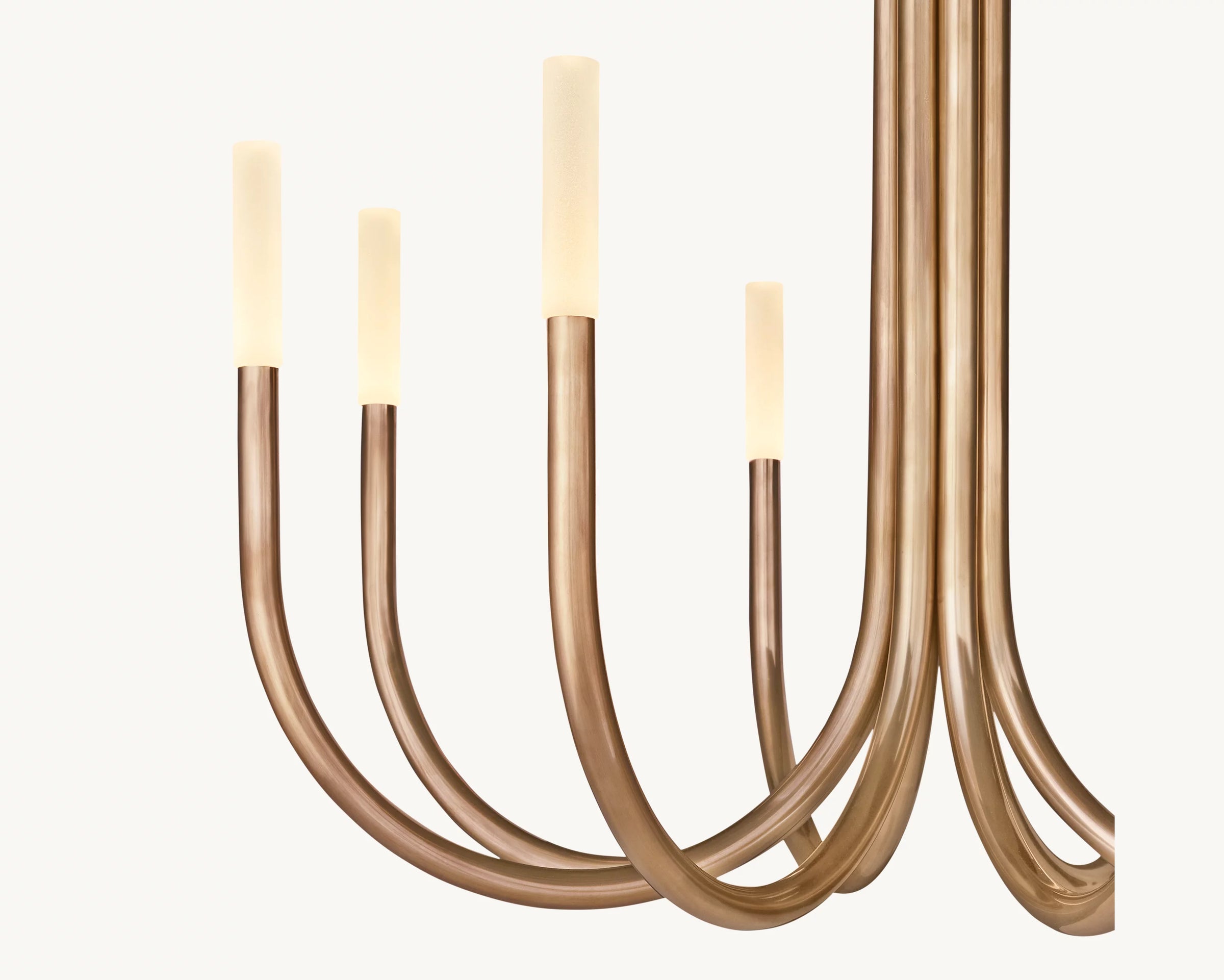 WOMO Candlestick Swoop Arm Chandelier - Rousseau