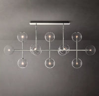 WOMO Linear Sputnik Globe Glass Chandelier - Mobile