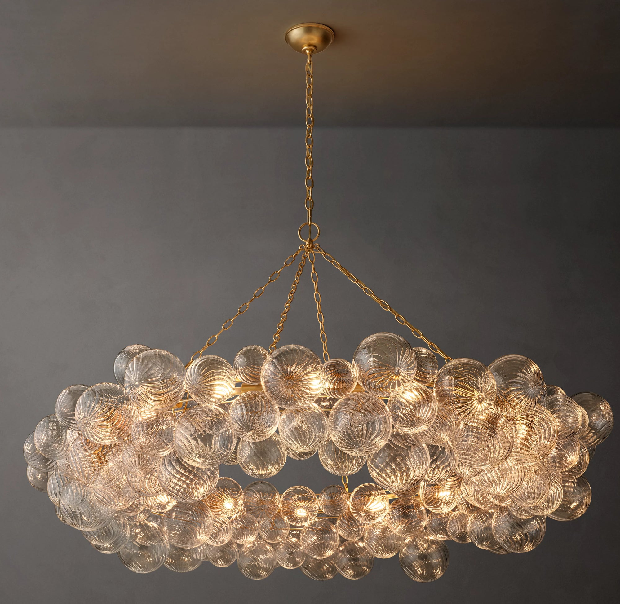 WOMO Glass Bubble Ring Chandelier - Talia